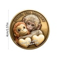 thumbnail image 3 of Japanese Monkey Commemorative Three Metal Collectible Japanese Spirit Monkey Motif Choice, 3 of 6
