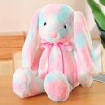 thumbnail image 3 of Longeared Rabbit Doll TieDye Rabbit Plush Lopeared Rabbit Doll Cute Plush Toy Color, 3 of 5