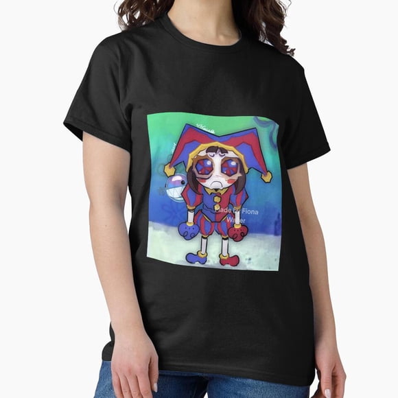 Pouting Pomni Funny Expression Digital Circus Jester Character Unisex T-Shirt U00547, up to size 5XL