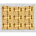 thumbnail image 1 of Egyptian Tapestry, Grunge Aged Paper Style Backdrop with Retro Religious Characters and Hieroglyphs, Wall Hanging for Bedroom Living Room Dorm Decor, 60W X 40L Inches, Multicolor, by Ambesonne, 1 of 1