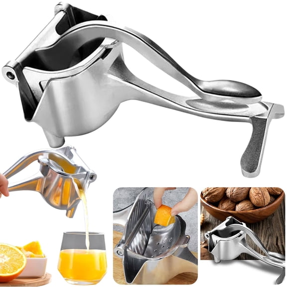 Handheld Juicer Squeezer,Metal Manual Juicer Fruit Juicer Hand Press Stainless Steel Citrus Juicer Detachable Aluminum Alloy Juice Extractor for Oranges Lemons and Other Fruits(180g)