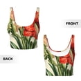 thumbnail image 5 of Picia Vibrant Amaryllis Flowers Sports Bra for Women,Padded Strappy Sports Bras Medium Support Yoga Bra with Removable Cups,Running Yoga Bra-Medium, 5 of 9