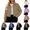 Army Green, variant on Women's Trucker Jackets Casual Cropped Button Down Long Sleeve Shacket with Flap Pockets Solid Color Regular Fit Trendy Outerwear Coat