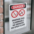 thumbnail image 4 of Propane Gas Flammable OSHA Danger Vinyl Decal Label 10 Inch x 7 Inch - 5 Pack, 4 of 6