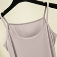 thumbnail image 4 of Hrsba Women Nightgown Solid Color Fabric Lightweight Spaghetti Strap Fixed Strap Short Sleepwear Dress, 4 of 5