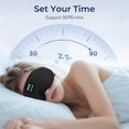 thumbnail image 3 of Sleep Mask with Bluetooth Wireless Music, Sleep Headphones with Timer, 3D Blackout Sleep Mask with Adjustable Straps for Side Sleepers, Wireless Music Eye Mask Speakers for Men Women, 3 of 8