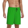 thumbnail image 2 of Wukai Green Men’s Short Pajama Pants With Pockets Soft Sleep Pj Shorts for Men-XX-Large, 2 of 6
