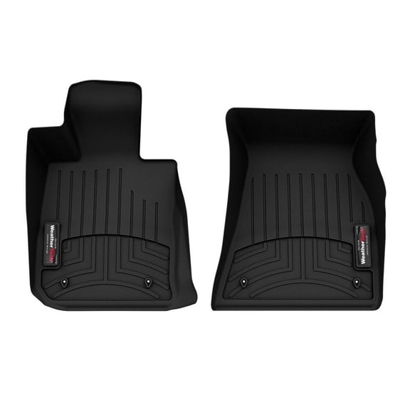 WeatherTech Custom Fit FloorLiners compatible with BMW M440i, 430i - 1st Row (Driver & Passenger), Black