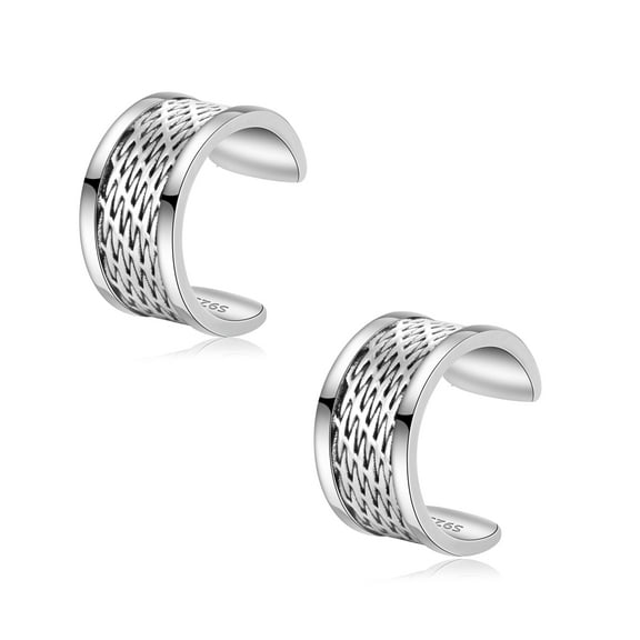 Ear Cuff 925 Sterling Silver Non Piercing Clip on Cartilage Earrings Ear Cuff Non Pierced for Women Men