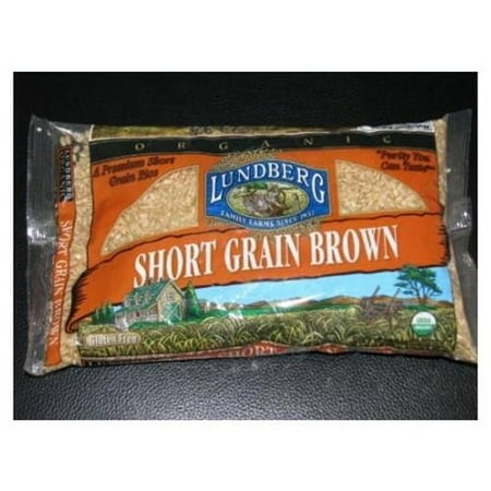 Low Fat Organic Brown Rice - Lundberg Family Farms Organic Short Grain Brown Rice, 2 LB (Pack of 6)