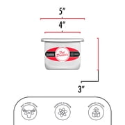 Fat Daddio's PSQ-443 Anodized Aluminum Square Cake Pan, 4 x 3 Inch
