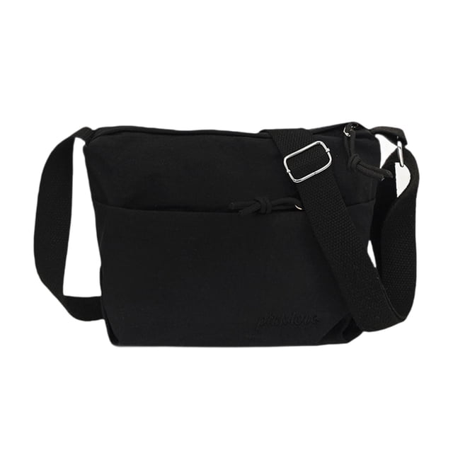 Bolso bandolera tipo cartera, elegante y moderno, para viajes y compras. Negro