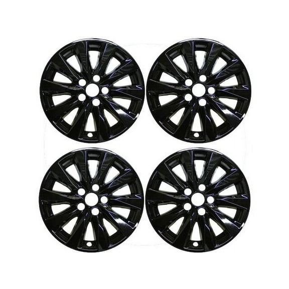 CCI "Wheel Covers" Automotive Grade ABS Gloss Black fits Toyota Camry 2018 - 2021, 4 Pack