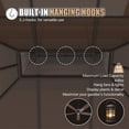 thumbnail image 6 of Clouddwell 16'*12' Wood Gazebo,with Double-Layer Galvanized Steel Roof,Suitable for Backyard,Desk,and Lawn, 6 of 9