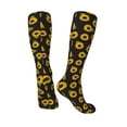 thumbnail image 4 of Balery Sunflowers Printed Novelty Socks Men's Women's Crew Socks Sports Socks Knee High Socks Cotton Socks Quirky and Cool Socks, 4 of 9