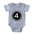 thumbnail image 1 of CafePress - Monogram Medallion 4 - Cute Infant Baby Football Bodysuit, 1 of 1