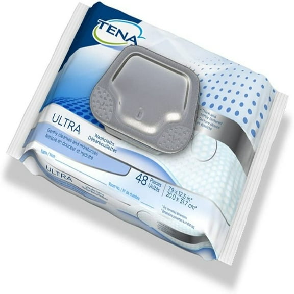 "TENA Washcloths, Pack of 48"