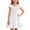 White, variant on 7-8 Years Girls Dresses Cute Solid Color Short Sleeve Ruffle A Line Tiered Dress