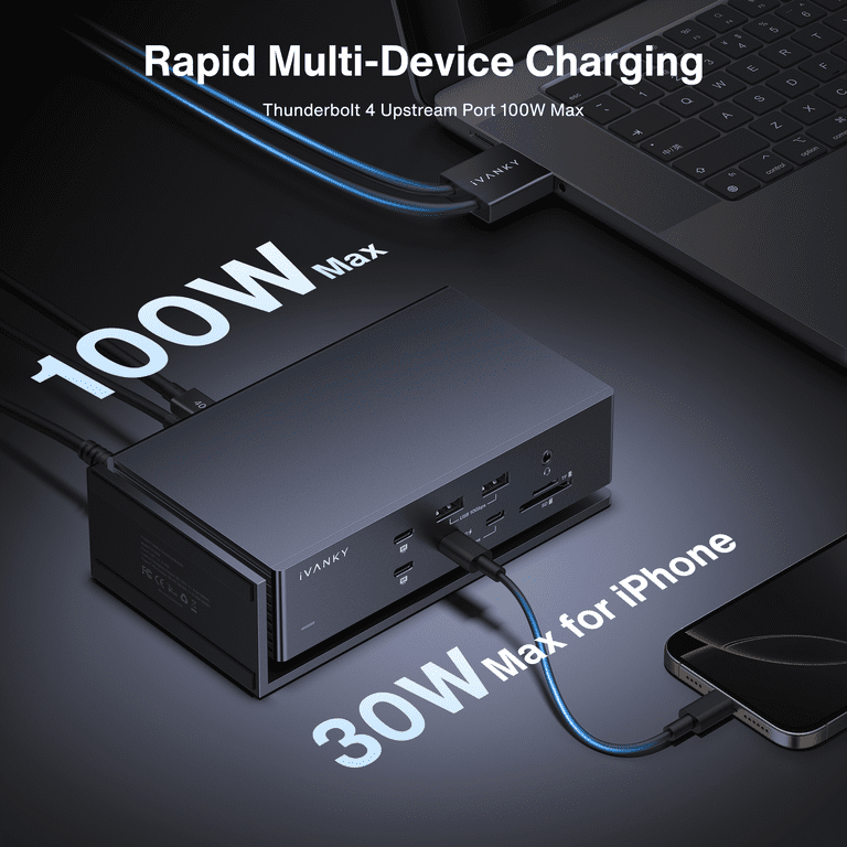 iVANKY FusionDock Max 1 - 20-in-1 Dual Thunderbolt 4 Docking