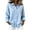 Sky Blue, variant on Domzest Womens Polka Dot Shirt Long Sleeve Button Down Shirts Loose Fit Lightweight Business Dressy Casual Blouse White S