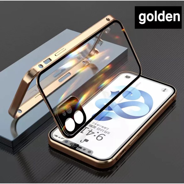 Funda de teléfono de cristal de adsorción magnética de moda ZZMA para iPhone 13 12 11 Pro Max XS XR Mini 360 ° funda de protección completa Tan Jianjun unisex