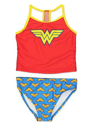 Wonder Women Super Hero Girls Swimming Swim Dress Costumes 