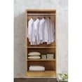 thumbnail image 2 of Hodedah Bedroom 2 Door Wardrobe Armoire with Adjustable Shelves, Mahogany, 2 of 9