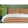 thumbnail image 4 of Ambesonne Trippy Duvet Cover Sets, Zig Zags Boho Striking, 2-King, Multicolor, 4 of 7