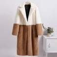 thumbnail image 3 of Winter Warm Coats for Women, Ladies Coats Faux Coat Furry Faux Jacket Long Sleeve Outerwear, Christmas Gifts for Women Khaki S, 3 of 6