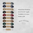 thumbnail image 3 of Benchmark Basics Cordones para zapatos de vestir blancos de 36 pulgadas, cordones redondos encerados para zapatos y botas, 1/10 pulgadas (2,5 mm) de diámetro, 1 par, 3 of 4