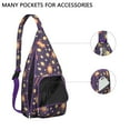 thumbnail image 2 of Astrology Crossbody Bag - Mystical Moon & Sun Print, Gothic Unisex Sling Pack, Lightweight & Tear-resistant for Daily Use, 2 of 4
