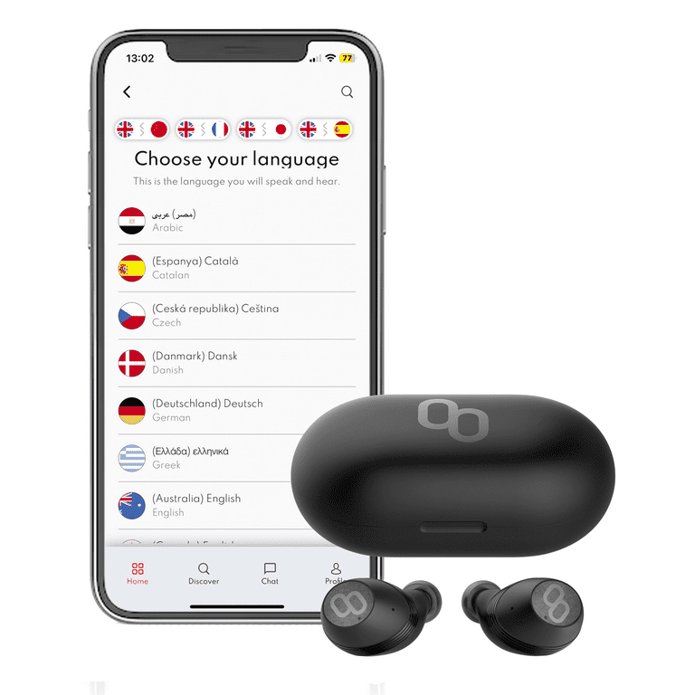 Mymanu CLIK S Comfortable Wireless Translation Earbuds with