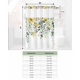 thumbnail image 6 of No Hook Shower Curtain with Snap in Liner, Green Leaves Farmhouse Daisy Sage Eucalyptus Leaf Hotel Shower Curtains for Bathroom, Washable Shower Curtain Liner Set with Mesh Top Window, 36"x72", 6 of 6