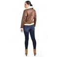 thumbnail image 3 of Chamarra tipo aviador Roman Fashion /Juvenil, 7894 (Chedron) cafe M, 3 of 5