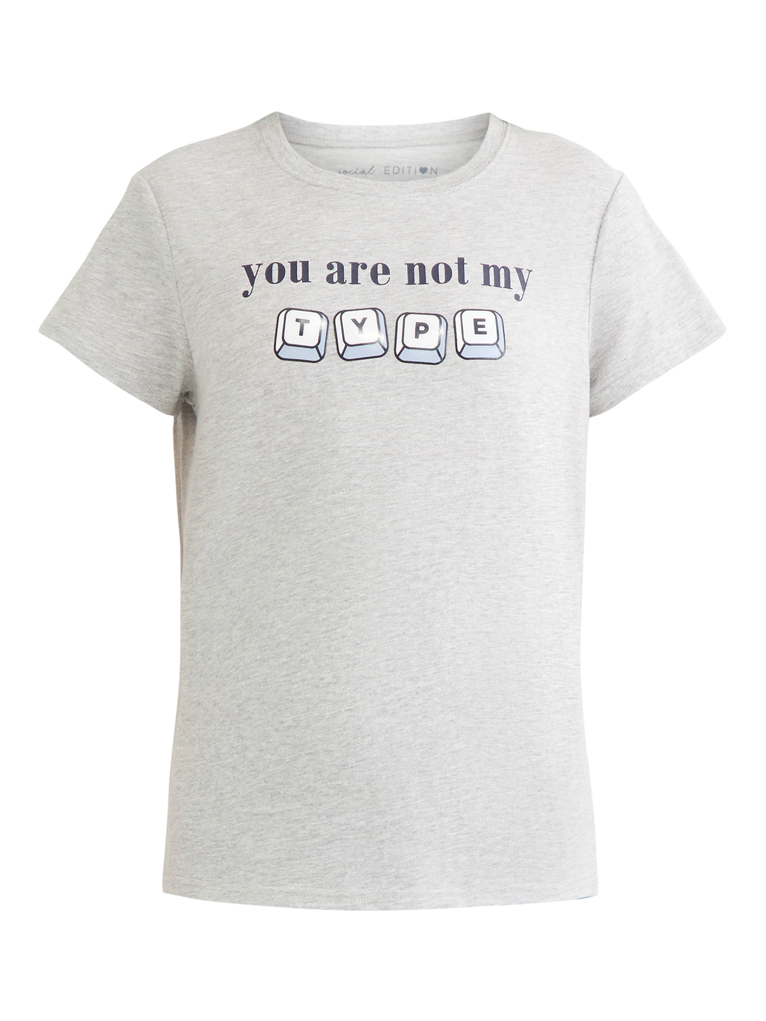 Maglietta Donna Grigia Taglia XXL Con Scritta 'Keep Calm And Love Flour', 100% Cotone, Morbida E Traspirante, Stampa Diretta Resistente, Perfetta Per Ogni Giorno.