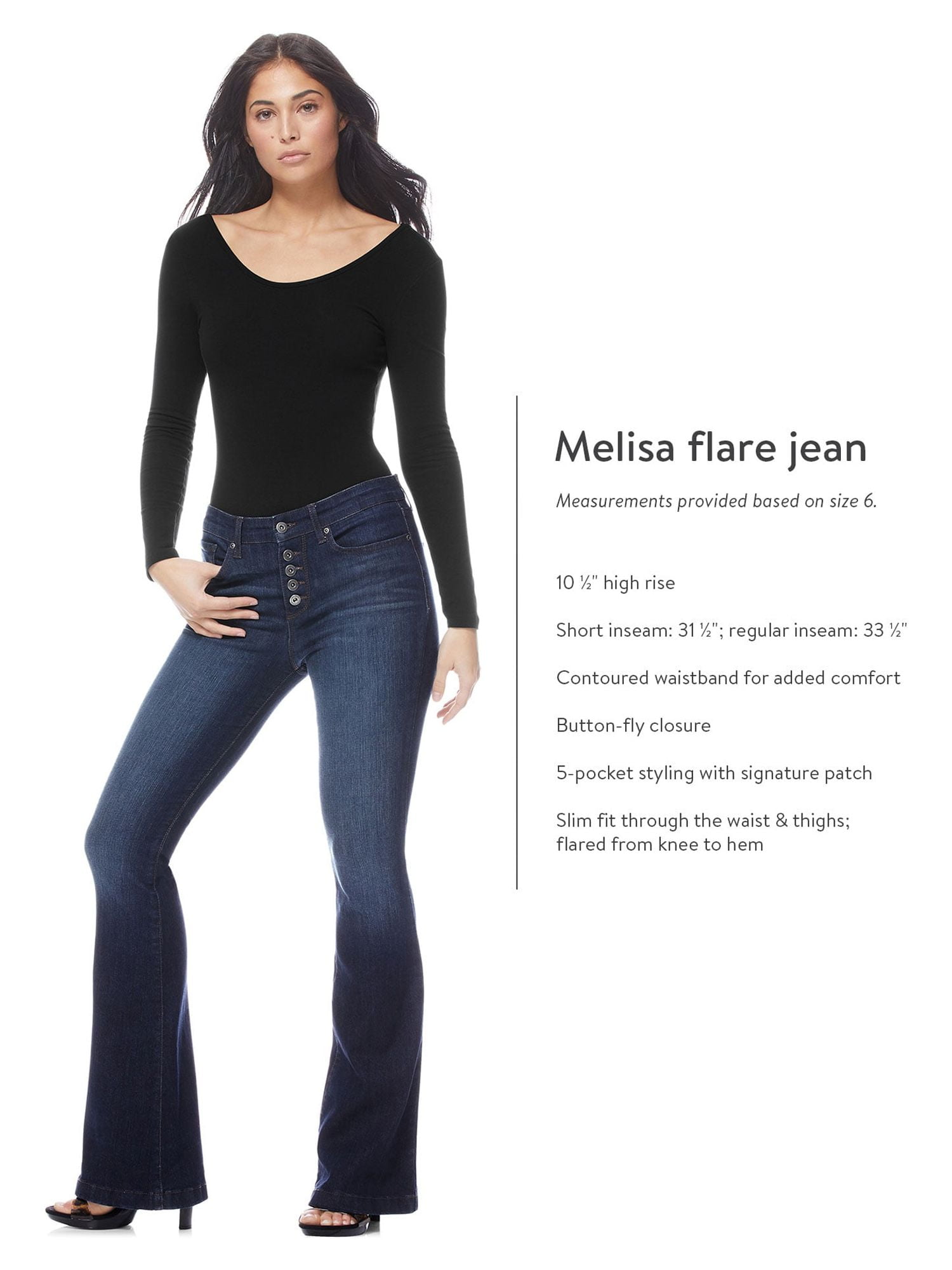 Sofia Jeans Women's Melisa Flare High Rise Jeans
