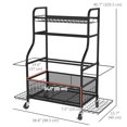 thumbnail image 2 of CoSoTower Garage Sports Equipment Organizer, Rolling Home Gym Storage Rack with Wheels, Dumbbell Rack and Ball Storage Holder, 2 of 7