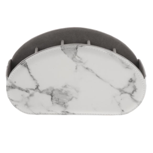 Organizador de escritorio de oficina Caja de almacenamiento de escritorio de cuero PU multifuncional para lápiz / teléfono móvil / soporte de papelerí Blanco Macarena Caja de almacenamiento de escritorio de oficina