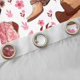thumbnail image 4 of Manfei Cool Western Cowgirl Black Out Curtains,Boho Cowboy Boots Curtains Pack of 2 (42x63 Each),Pink Flower Blossom Bedroom Curtains For Girls Kids,Super Cozy Room Decor, 4 of 6