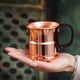thumbnail image 2 of QUTETN Copper Moscow Mule Mug with Black Handle - Hammered Textured Design, Reusable & Dishwasher Safe Beverage Cup for Home, Holiday, Wedding, Bar Party Decor, Durable Drinkware, 2 of 4