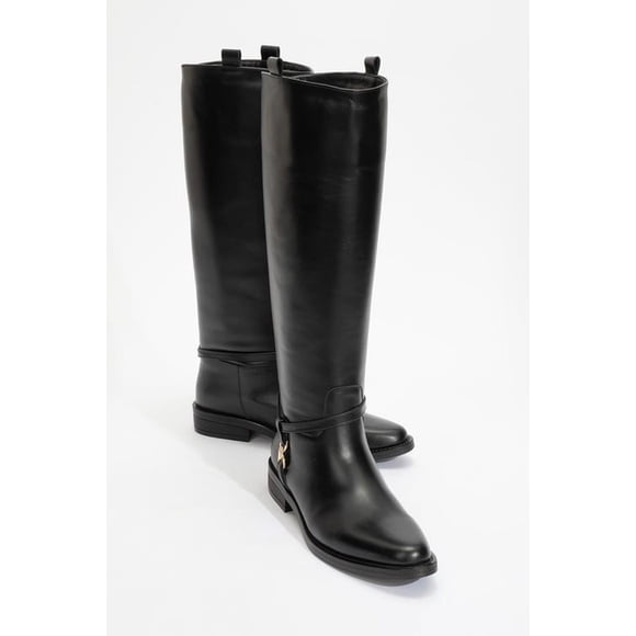 May - Botines de Piel con Hebilla negro 22 CM