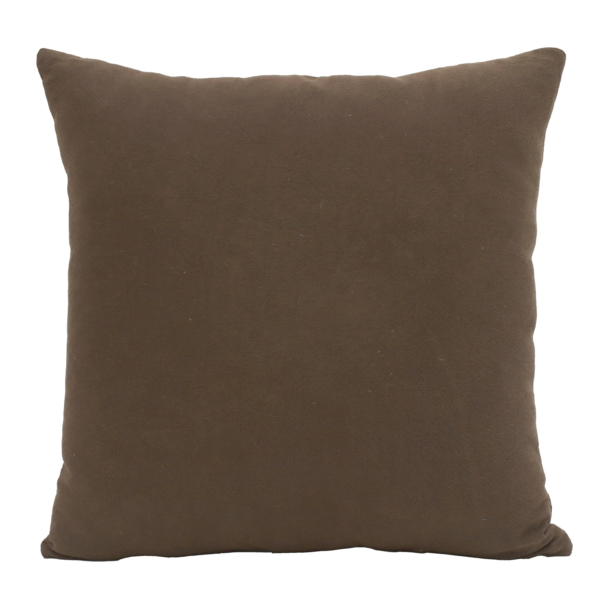 Better Homes & Gardens 20"x20" Brown Embroidery Decorative Throw Pillow