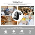 thumbnail image 4 of NETUM Bluetooth 2D Barcode Scanner, 2600mAh Wireless QR Bar Code Reader Work for POS Inventory Library Compatible with Smart Phone Tablet Windows Mac（Black）, 4 of 7