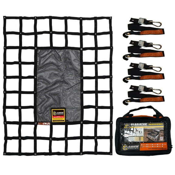 SafetyWeb Cargo Net: Truck Cargo Net, Adjustable, Certified, Attacehmnt Straps Included.