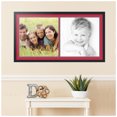thumbnail image 2 of ArtToFrames Collage Photo Picture Frame with 2 - 20x20 Openings, Framed in Black with Rouge and Black Mats (CDM-3926-40), 2 of 8