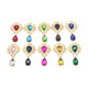 thumbnail image 3 of 10 Uds Adornos de Diamantes de Imitación BLESIY Botón de Diamante Metal Multicolor Espalda Plana, 3 of 8