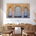 thumbnail image 3 of Elephant Stock Moroccan Mausoleum Fountain Wall Art - Horizontal Multi Panel Canvas - Living Room Wall Decor - Architecture Multi Panel - Brown And Beige Decor - 65" x 42", 3 of 8