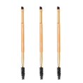 thumbnail image 3 of Brow Brushes For Eyebrows 3 Pcs Double End Eyebrow Brush Eyelash Curler Professional Design 15.3X0.7 Cm For Daily Makeup, 3 of 5