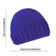 thumbnail image 2 of 1PC Kufi Hat for Men Knit Kufi Cap Crochet Beanie Skull Beanie African Hat for Men Women, 2 of 2