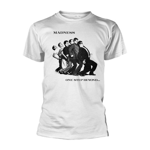 Madness - Camiseta One Step Beyond para Adultos Unisex (Blanco)